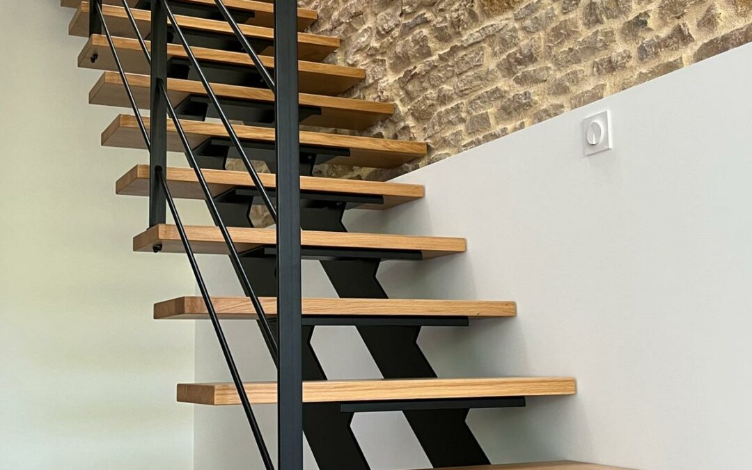 Escalier bois et métal à Mâcon (71) – 5