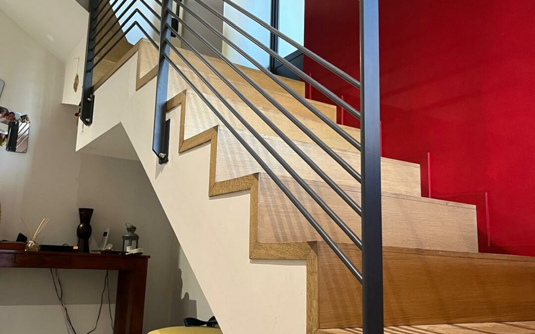 Garde-corps barreaudé à horizontalà – s t genis laval (69) – 1