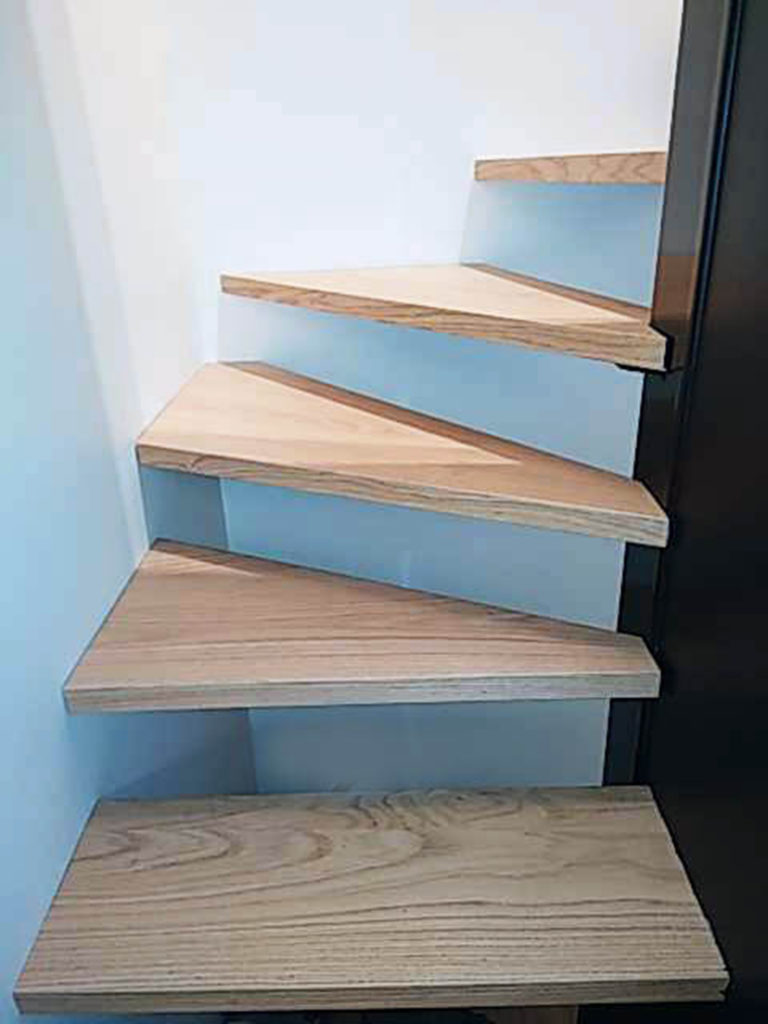 Escalier design métal et bois sur mesure